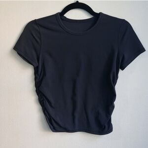 Lululemon all it takes short sleeve nulu black size 4